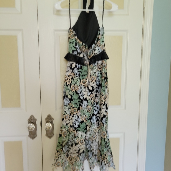 COPY - Chi-Chi halter neck lace crochet sheer ham midi dress, size us 6. - Picture 6 of 14